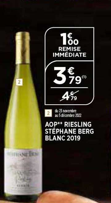 aop riesling stéphane berg blanc 2019