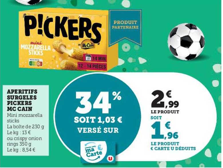 apéritifs surgelés pickers mc cain