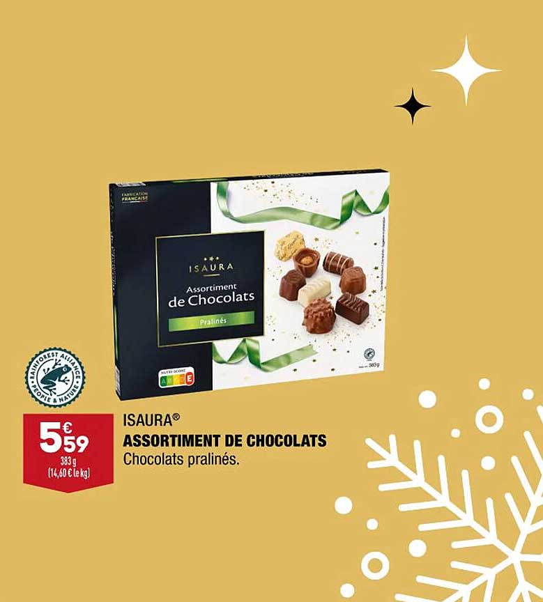assortiment de chocolats isaura