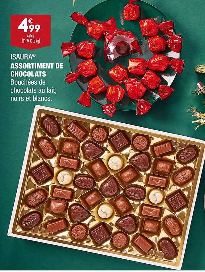 assortiment de chocolats isaura