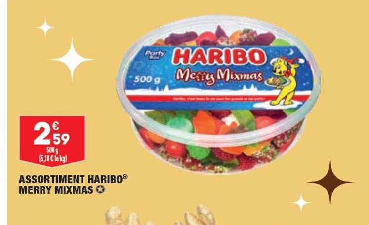 assortiment haribo merry mixmas