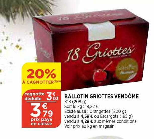 ballotin griottes vendôme