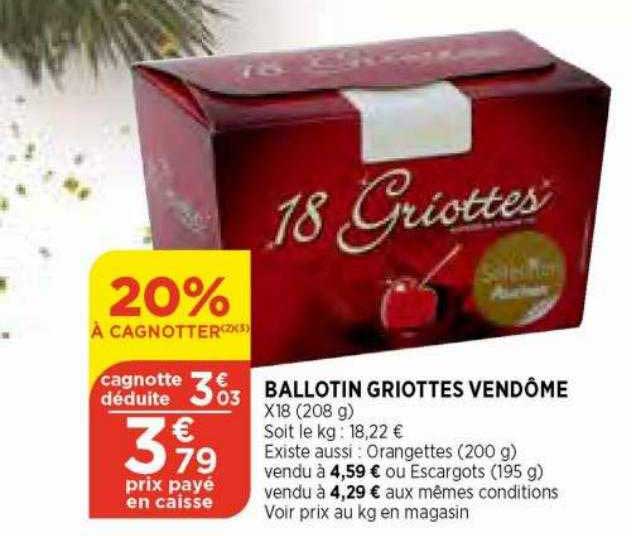 ballotin griottes vendôme