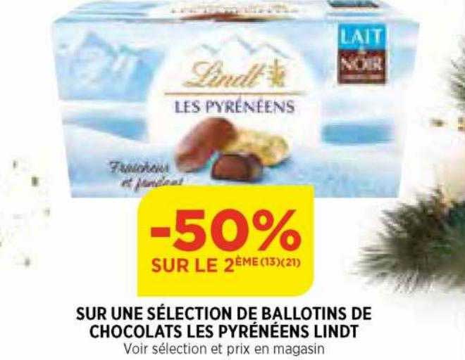 ballotins de chocolats les pyrénéens lindt