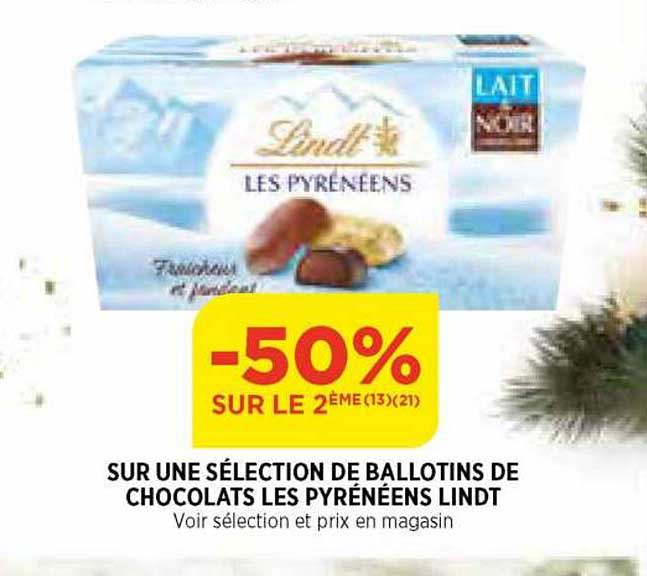 ballotins de chocolats les pyrénéens lindt