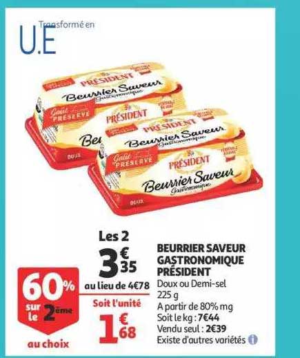 Beurrier Saveur Gastronomique Président