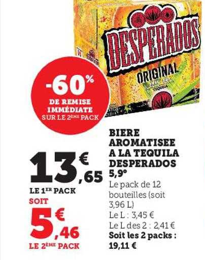 bière aromatisée à la tequila desperados 5,9°