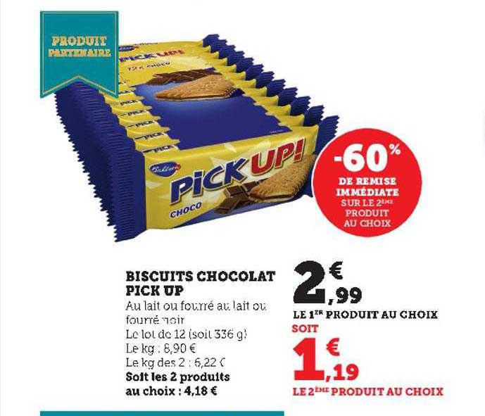 biscuits chocolat pick up