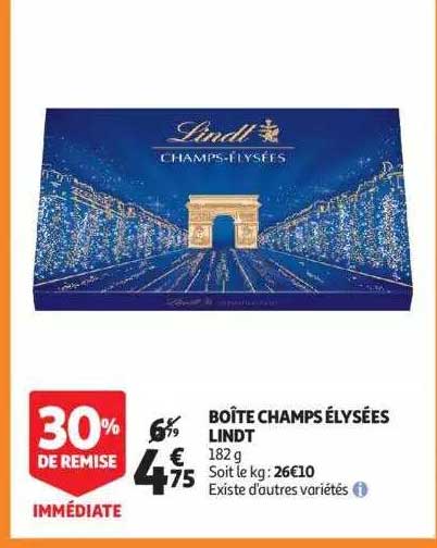 boîte champs élysées lindt
