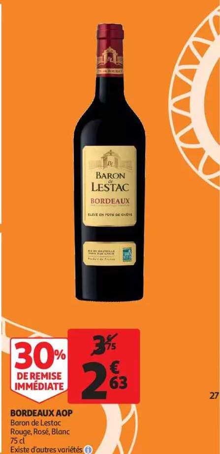 Bordeaux Aop Baron De Lestac