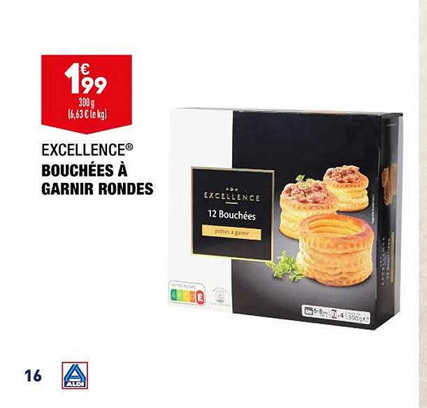 Bouchées à Garnir Rondes Excellence
