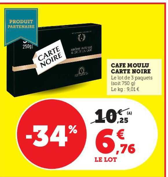 Café Moulu Carte Noire