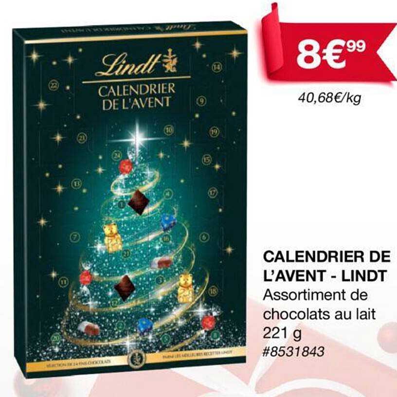 calendrier de l'avent - lindt