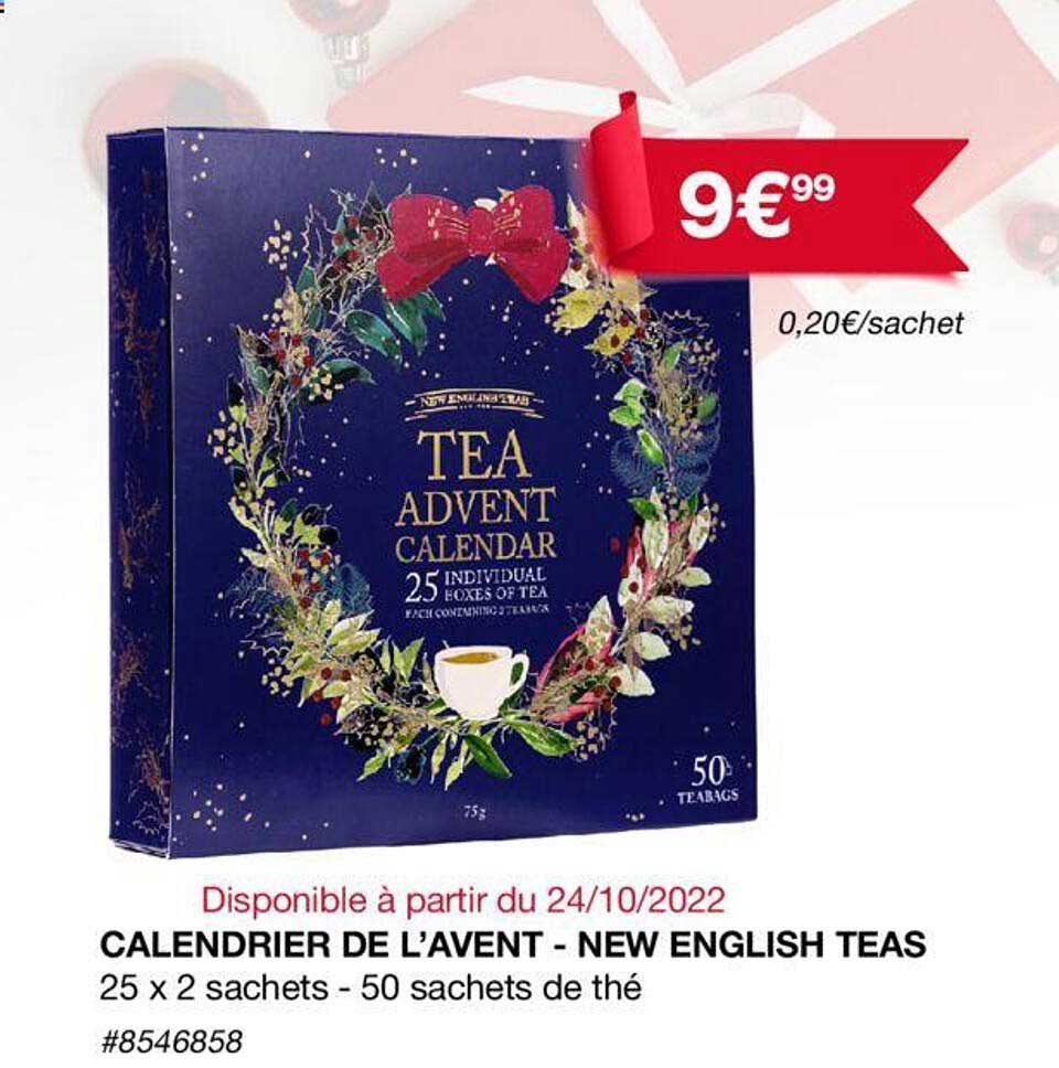 calendrier de l'avent - new english teas