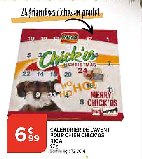 Calendrier De L'avent Pour Chien Chick'os Riga