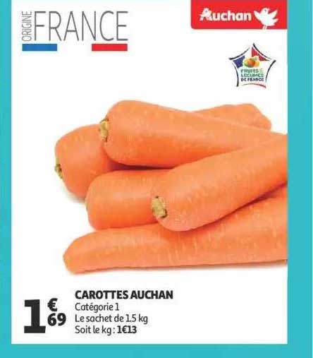 Carottes Auchan