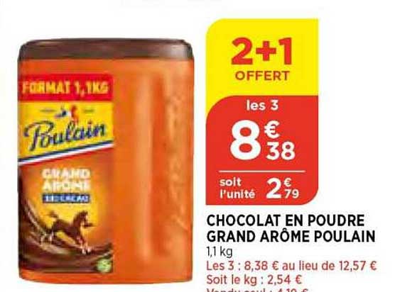 Chocolat En Poudre Grand Arôme Poulain