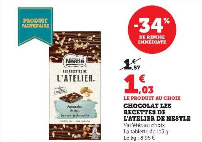 Chocolat Les Recettes De L'atelier De Nestlé