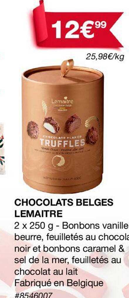 chocolats belges lemaître