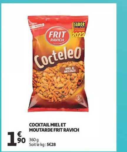 cocktail miel et moutarde frit ravich