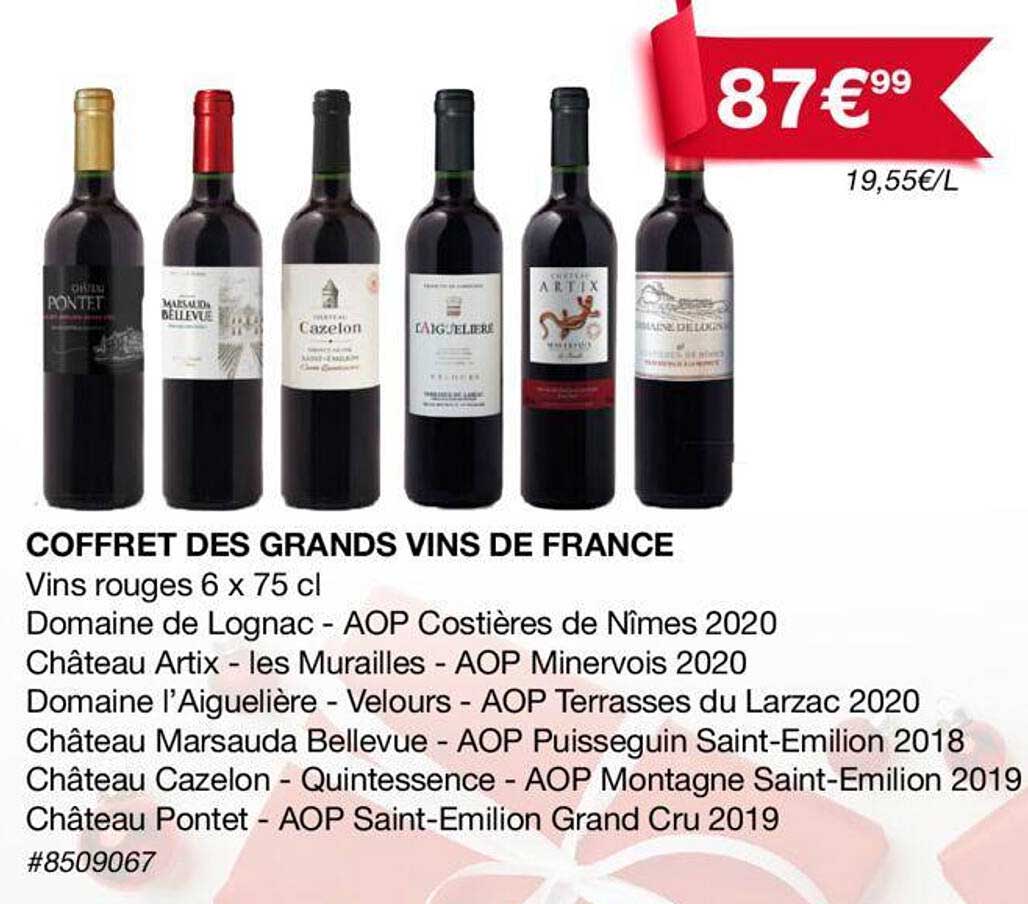 coffret des grands vins de france