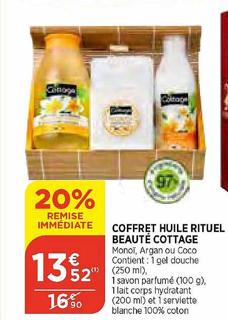 Coffret Huile Rituel Beauté Cottage