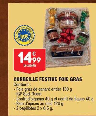 corbeille festive foie gras