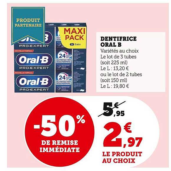 dentifrice oral b