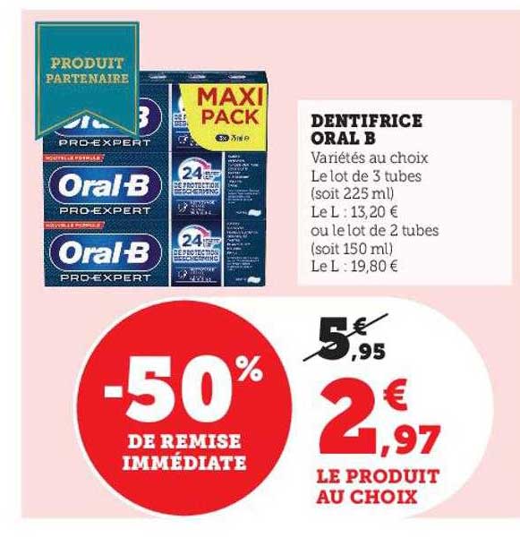 dentifrice oral b