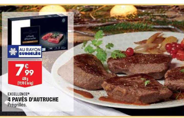 excellence 4 pavés d'autruche