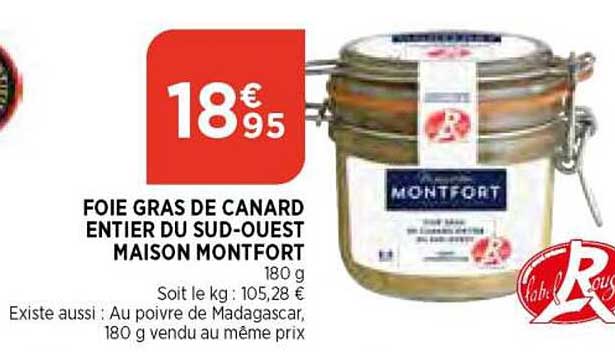 foie gras de canard entier du sud-ouest maison montfort