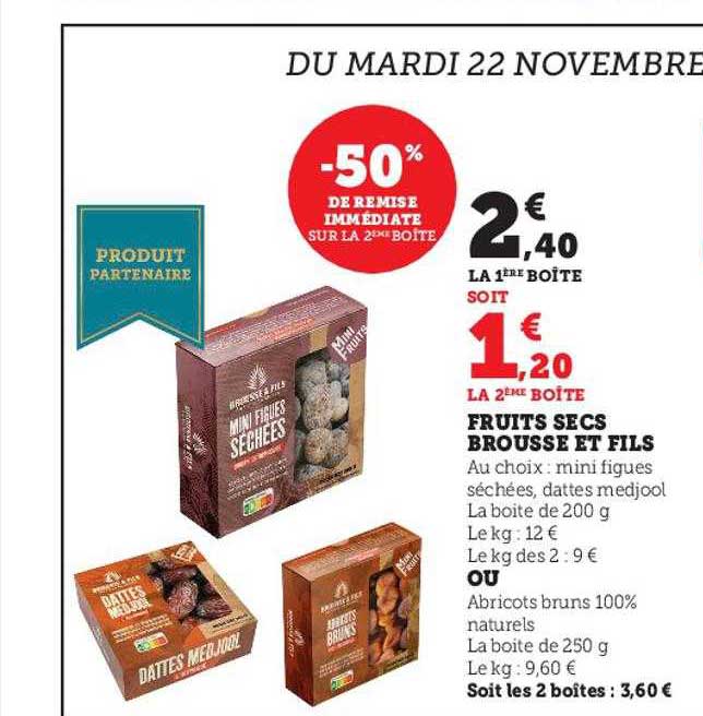 fruits secs brousse et fils ou abricots bruns 100% naturels