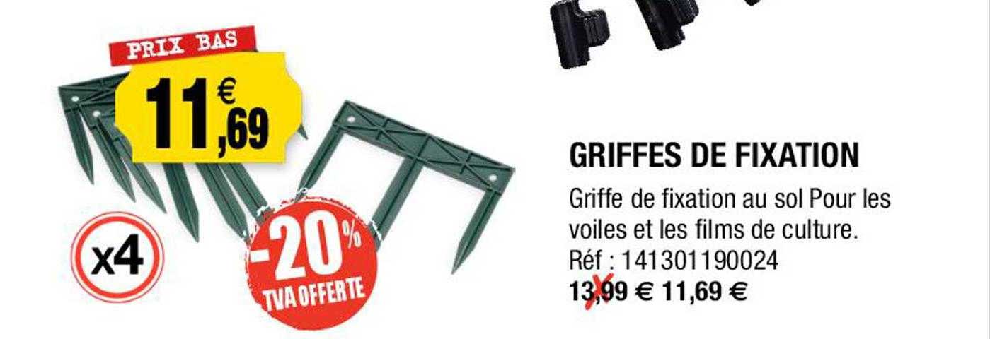 griffes de fixation