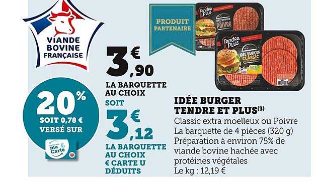 idée burger tendre et plus