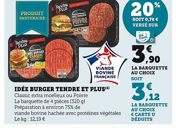 idée burger tendre et plus