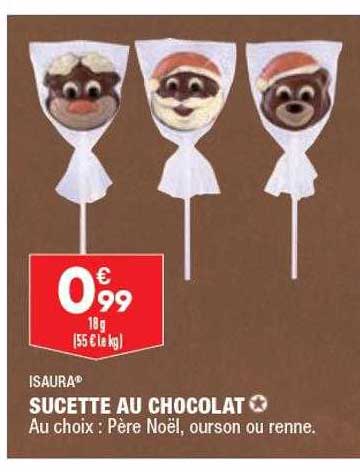 isaura sucette au chocolat