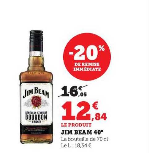 jim beam 40°