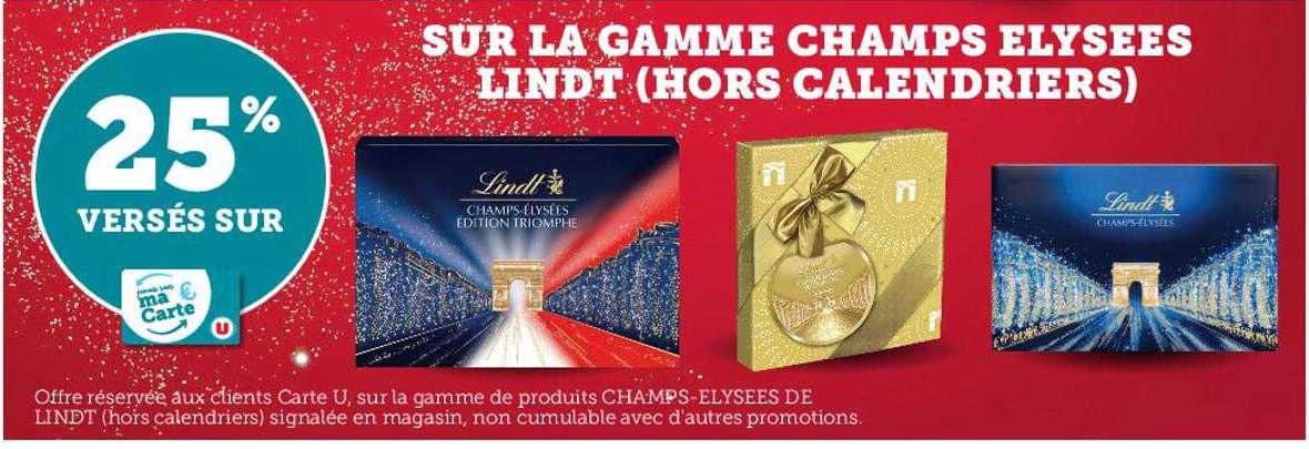la gamme champs élysées lindt