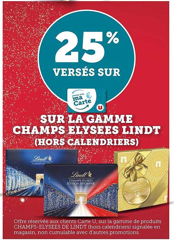 la gamme champs élysées lindt