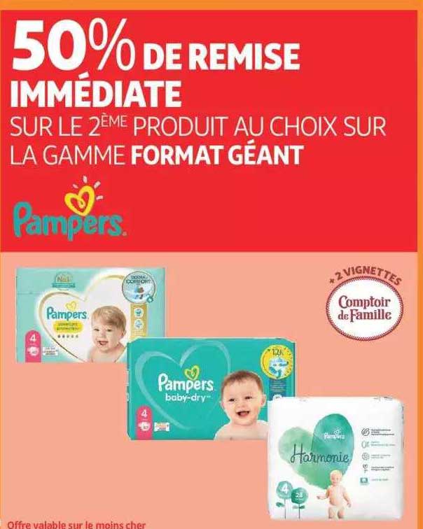 la gamme format géant pampers