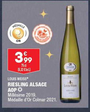 louis weiss riesling alsace aop