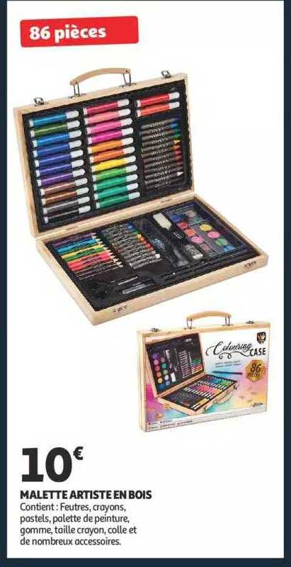 malette artiste en bois