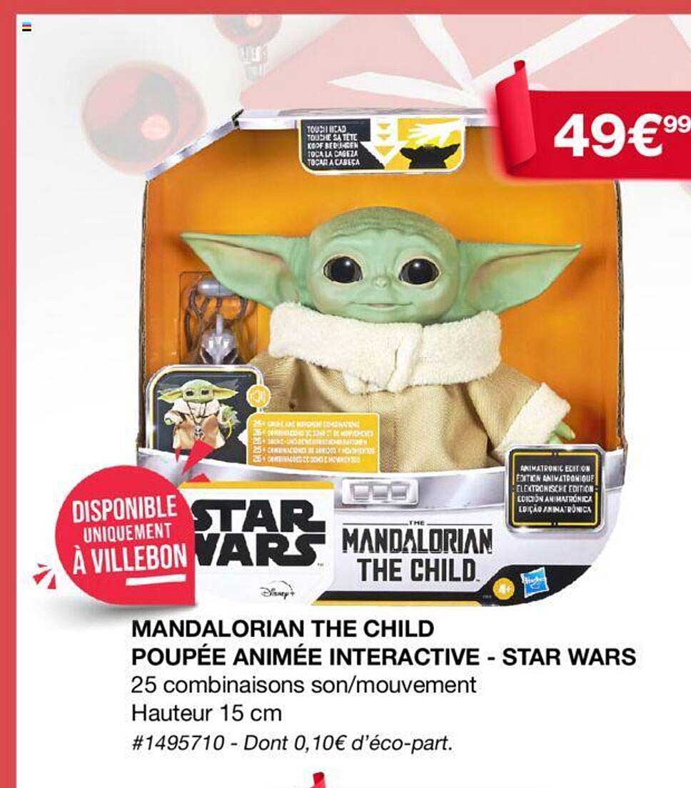 Mandalorian The Child Poupée Animée Interactive - Star Wars