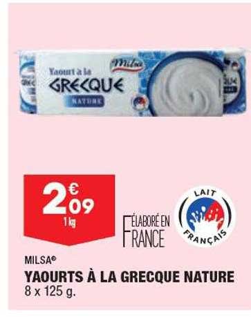 Milsa Yaourt à La Grecque Nature