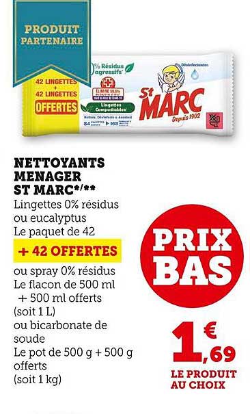 nettoyants ménager st marc