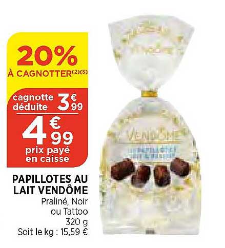 papillotes au lait vendôme