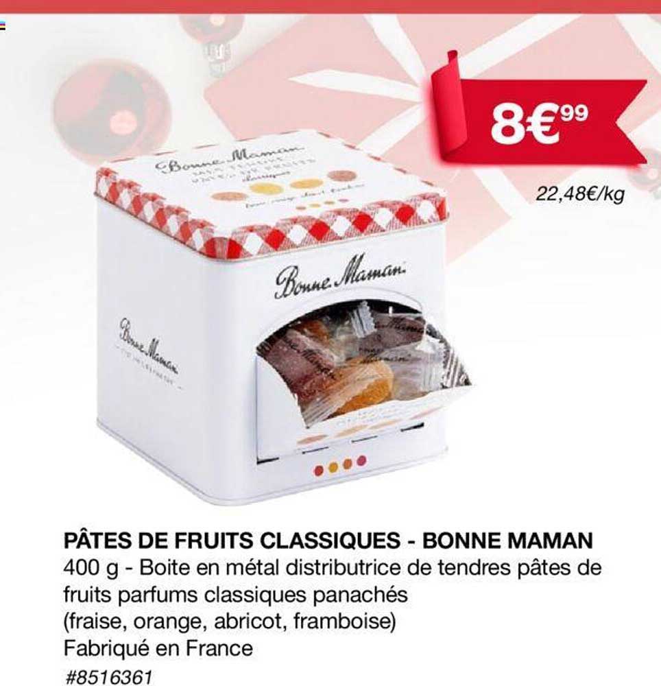 pâtes de fruits classiques - bonne maman