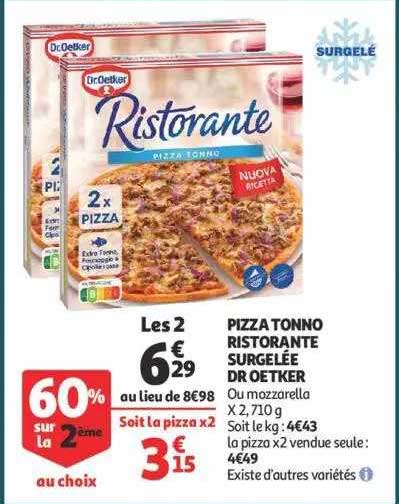 pizza tonno ristorante surgelée dr oetker