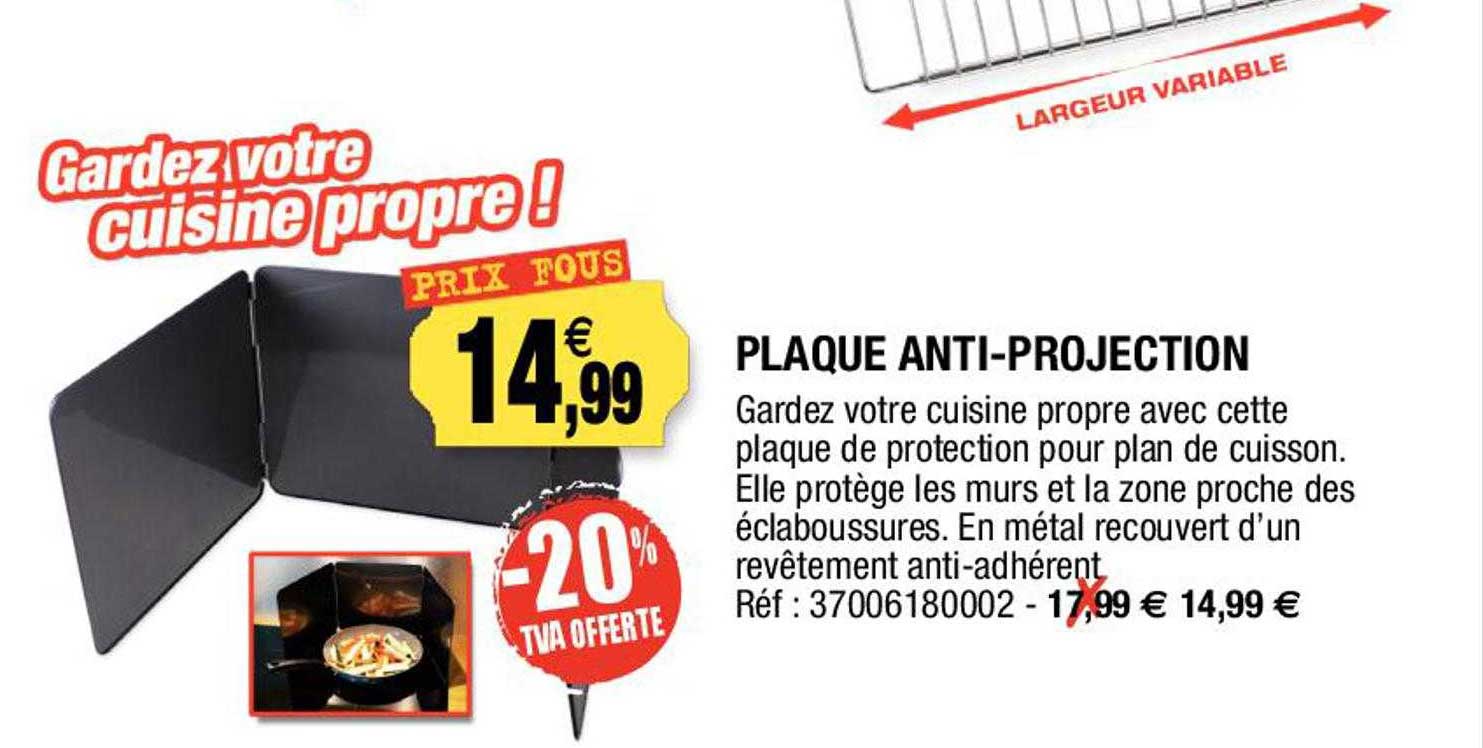 plaque anti-projection