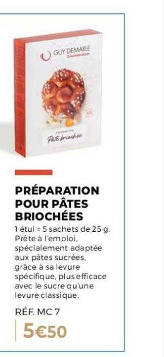 préparation pour pâtes briochées